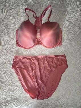 Victoria's Secret Pink Racerback Bra and Brief Set